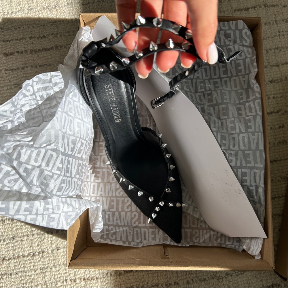 Steve Madden Studded Black Heel